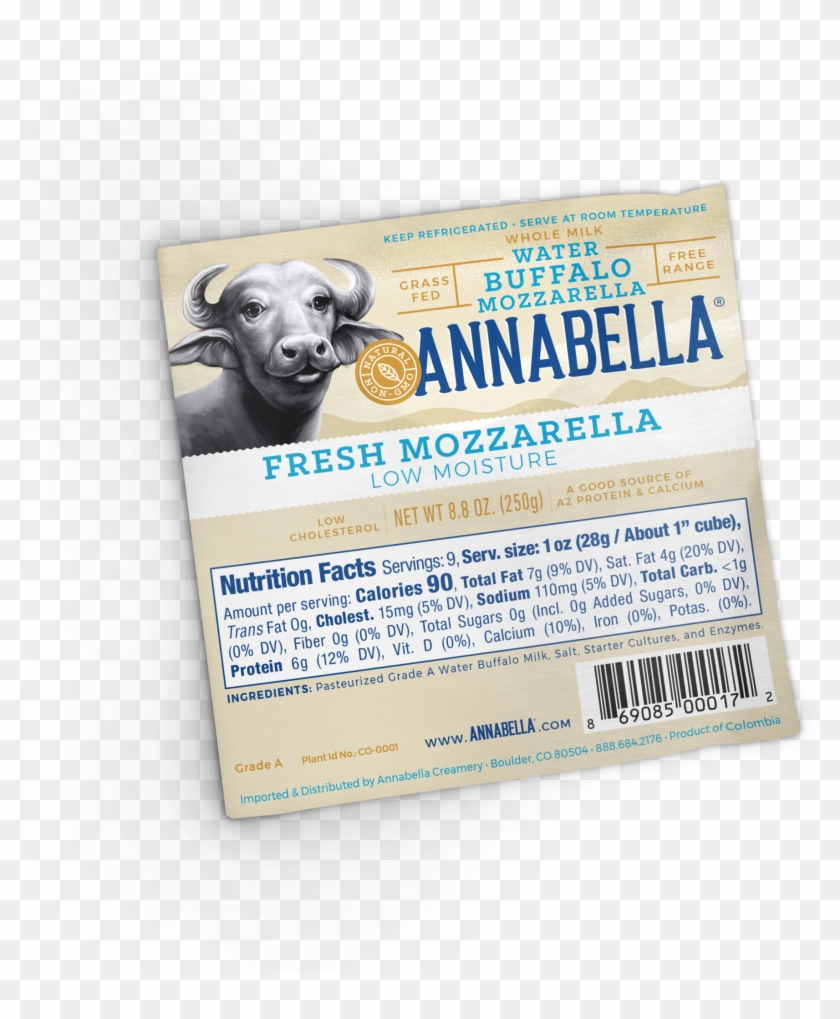 Water Buffalo Mozzarella Rich In High Quality A2 Protein - Bighorn Clipart #5192388