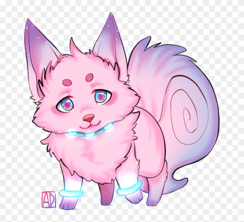 I Wanted To Make A New Poster Template Remember, I - Chibi Pink Wolf Clipart