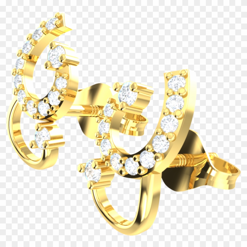 0 25ctw Round Cut Genuine Diamond 18k Gold - Body Jewelry Clipart #5193083