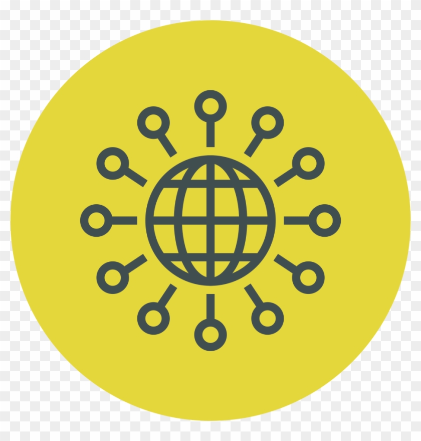 Ícone Amarelo - Data Network Icon Png Clipart #5193194
