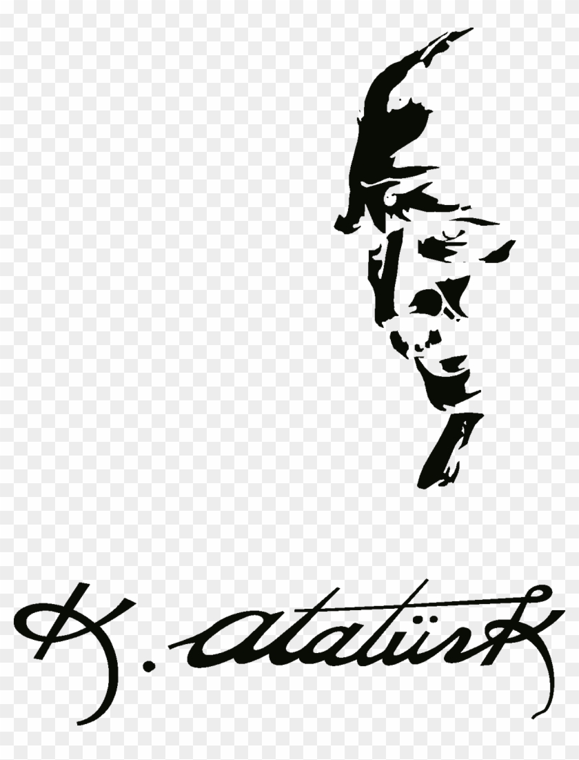 Mustafa Kemal Atatürk Silüetleri Png - Kemal Atatürk Silüet Png Clipart #5193626