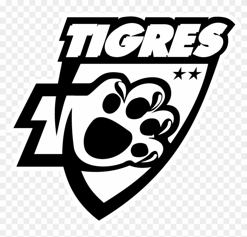 Tigres De La Uanl 2 Logo Black And White - Tigres Uanl Logos Png Clipart