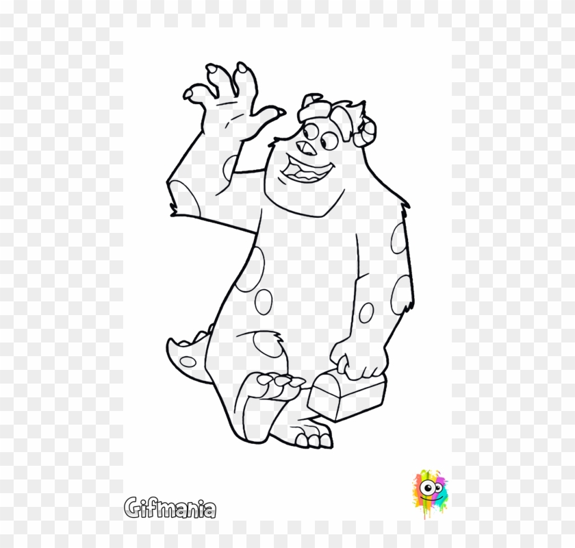 Sulley At Monsters University - Dibujos De Cosas Del Colegio Clipart