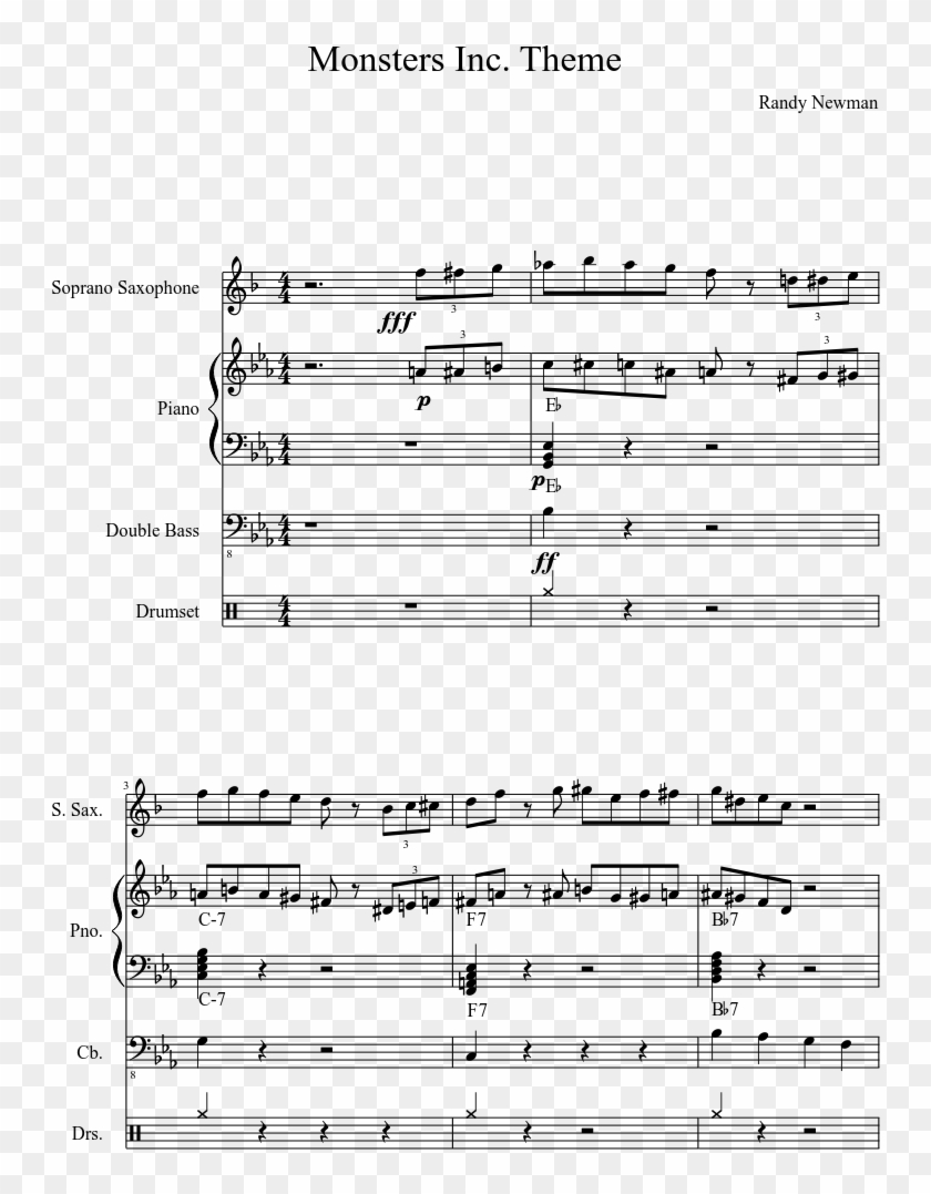 Theme Sheet Music Composed By Randy Newman 1 Of 12 - Silent Hill Promise Violin Clipart