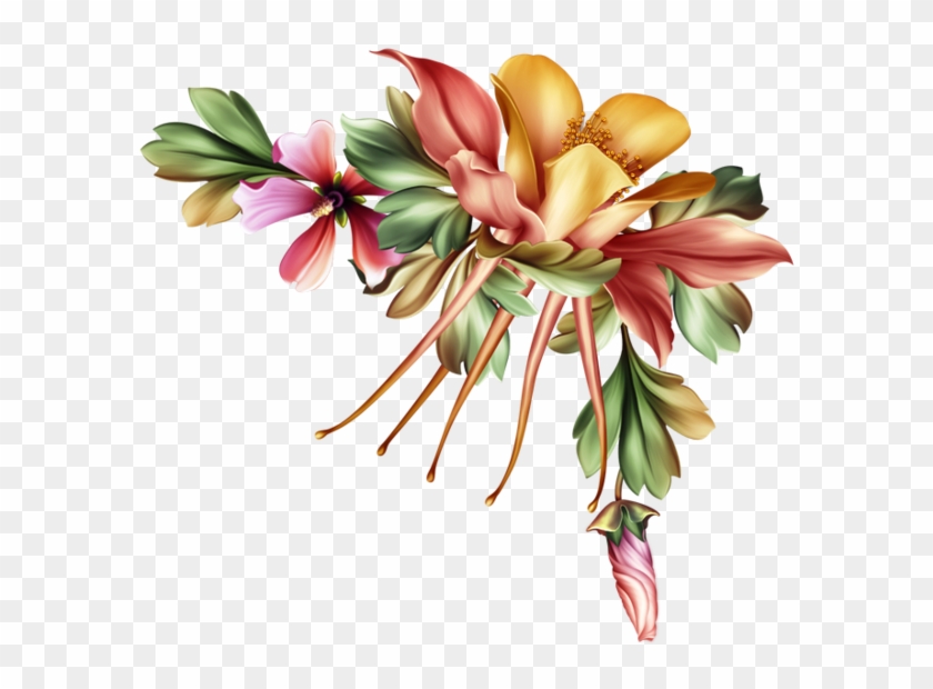 Fleurs Flores Flowers - Lily Clipart #5194049