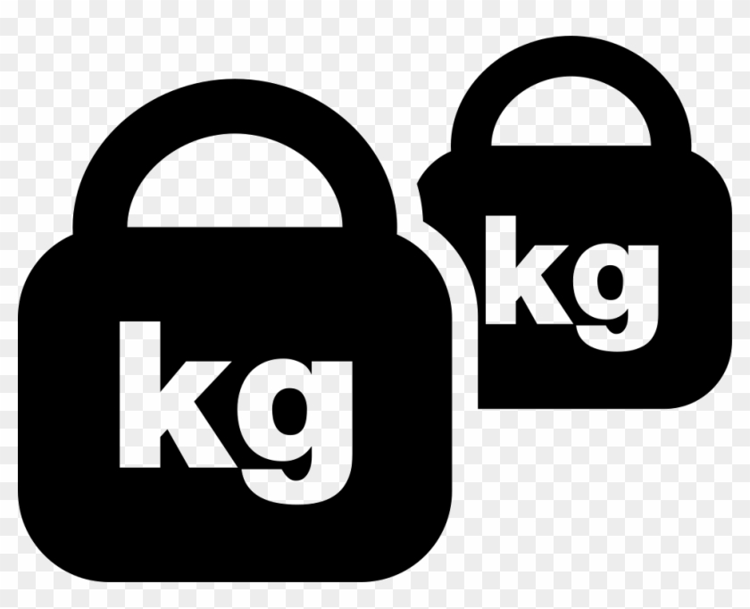 Two Weightlifting Tools Of Padlock Shape Svg Png Icon - Printing Clipart #5194730