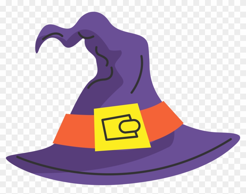 Cartoon Witch Hat - Witch Hat Cartoon Png Clipart