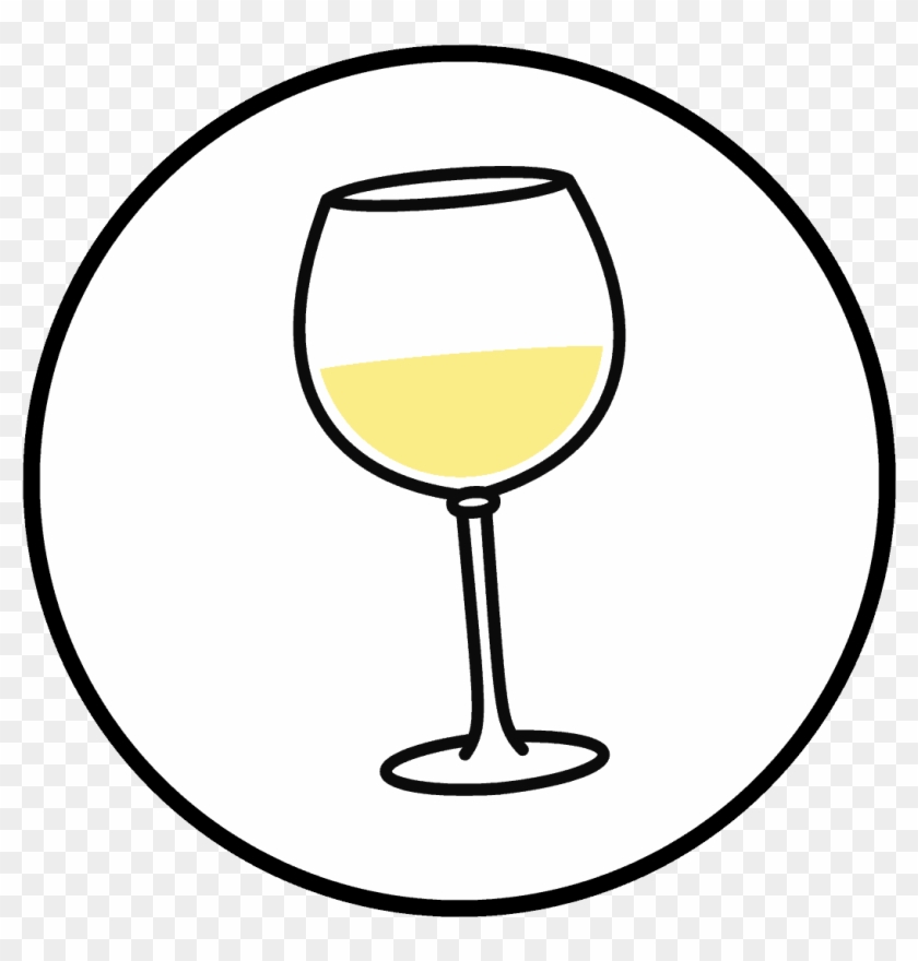 White Glass Icon - Sparkling Wine Icon Clipart