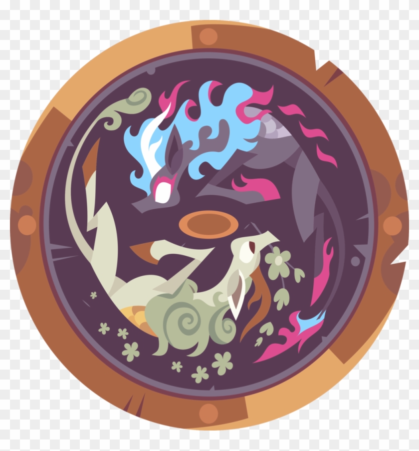 Phucknuckl, Blank Eyes, Kirin, Mane Of Fire, - Mlp Kirin Shield Clipart