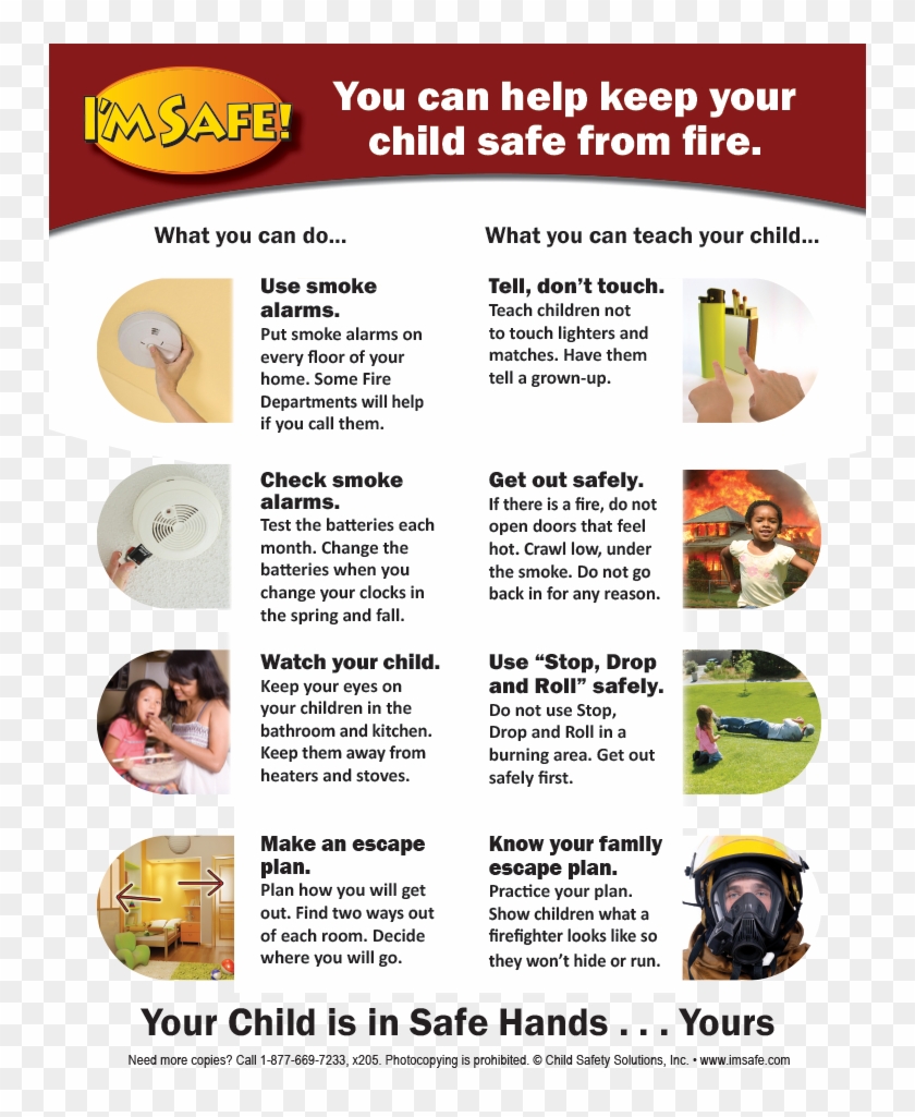 5-5020 Parent Tip Sheet - Fire And Burn Safety Clipart