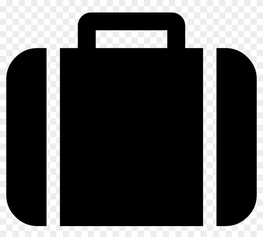 Png Icon Free - Suitcase Cartoon Black Clipart