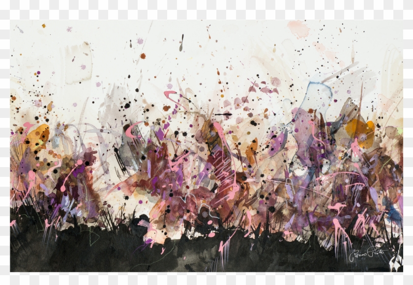 203728738 Purple Rain Dance - Floral Design Clipart #5196295