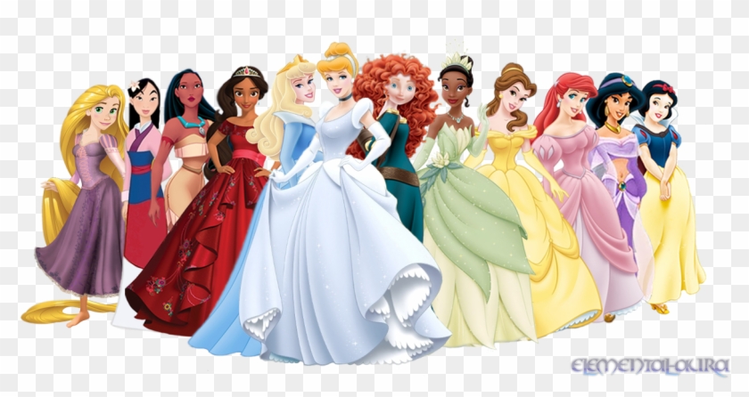 Disney Princess Images Disney Princesses With Elena - Disney Princesses With Anna And Elsa Clipart