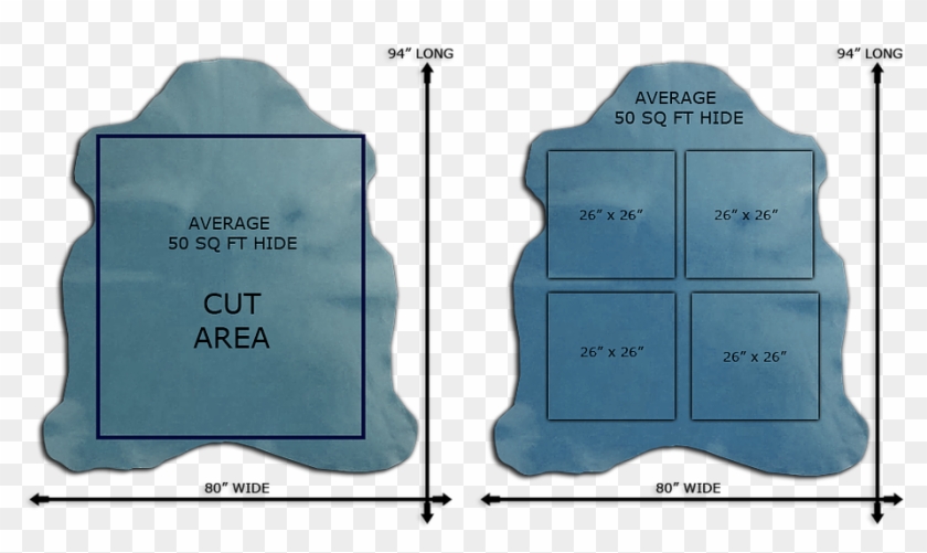 Leather Hide Shape Size Cuts - Floor Clipart #5196405
