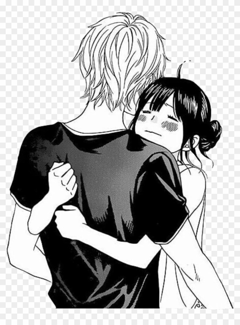 #shojo #japan #anime #love #kawaii #freetoedit - Girl Hugging Boy Anime Clipart