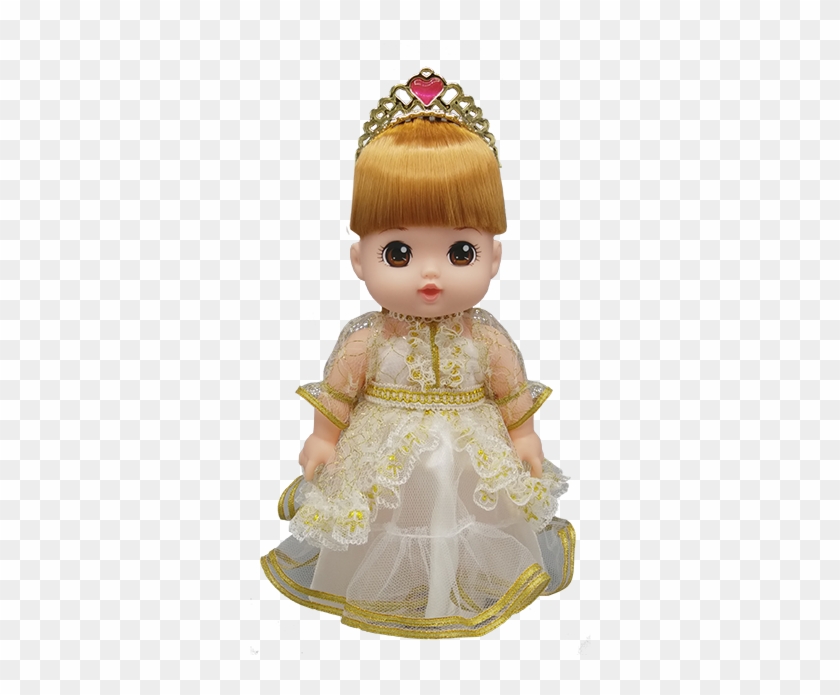 281702 Lulu Q In Golden Classic Princess Dress - Doll Clipart