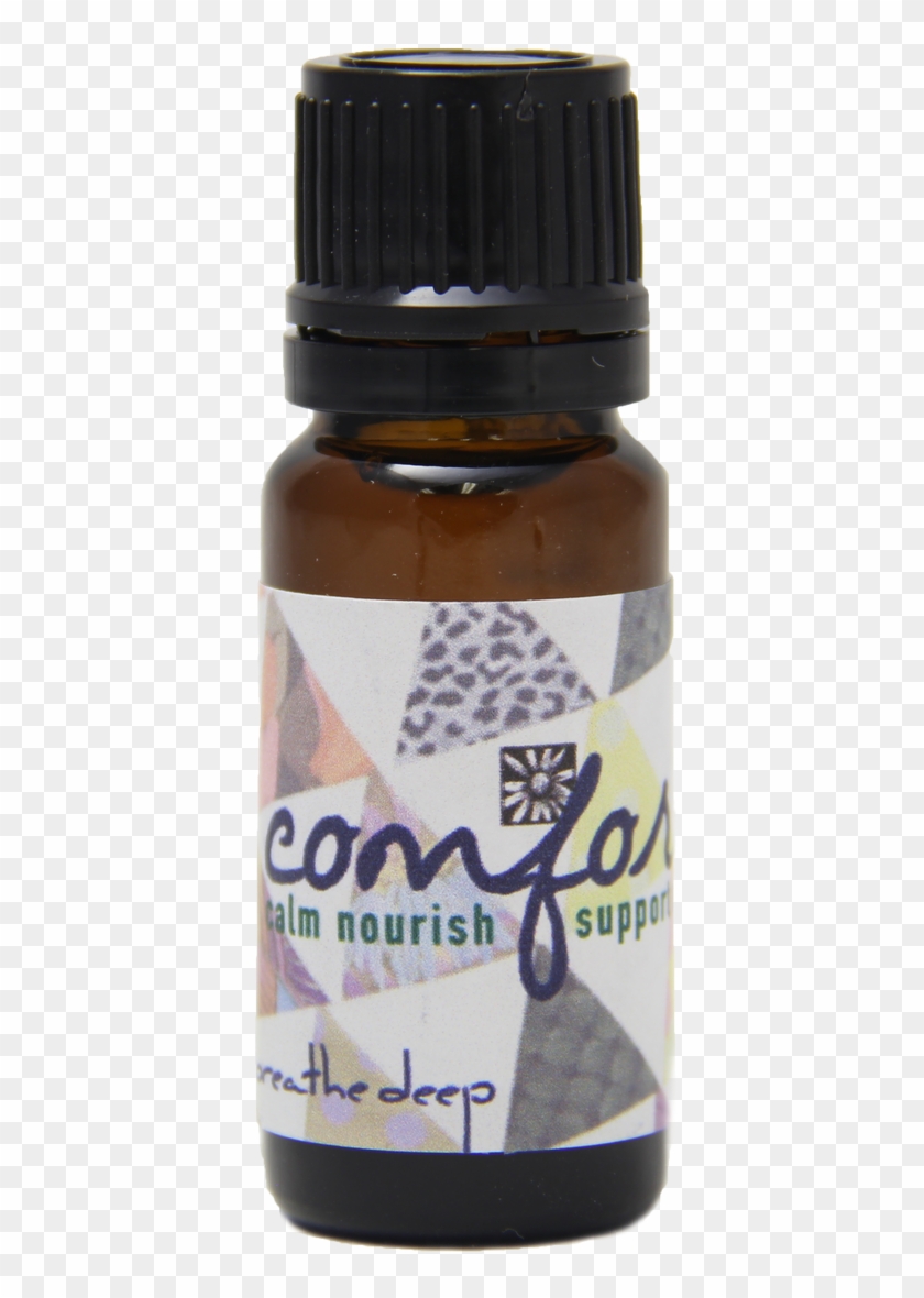 Comfort Essential Oil Blend Dropper Bottle - Glass Bottle Clipart