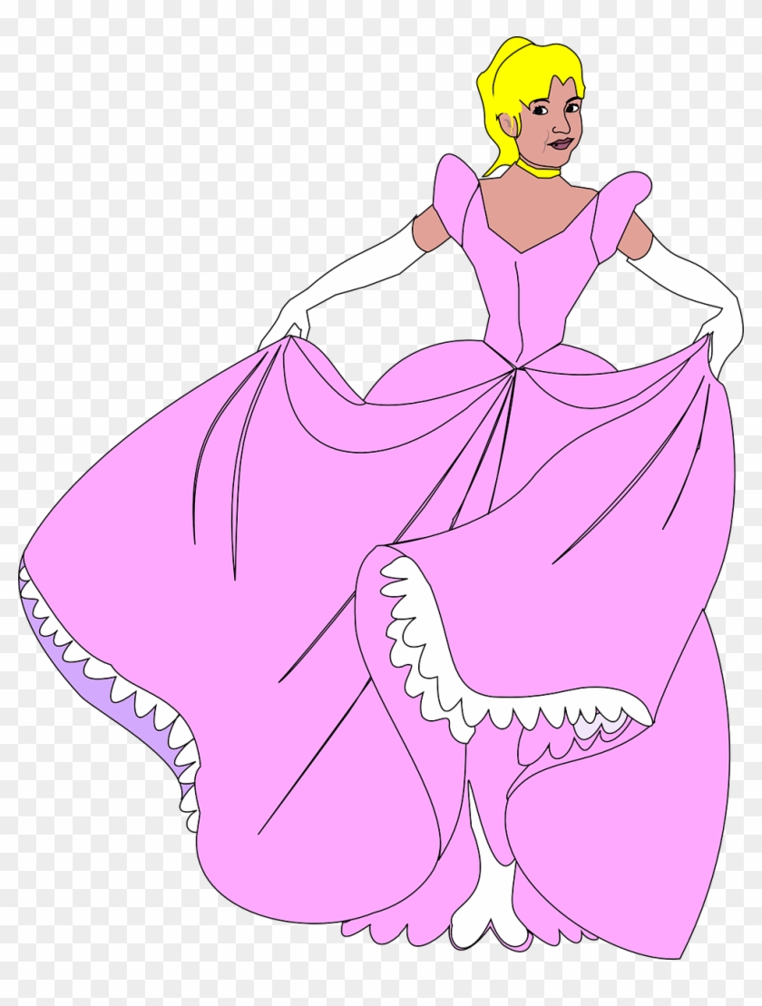 Princess Lady Blonde Dress Gown Png Image - Essay On If I Were A Princess Clipart #5196795