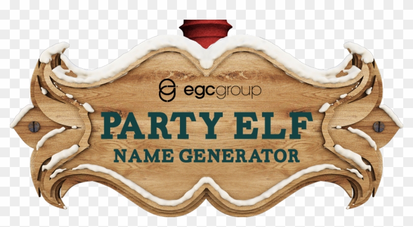 Party Elf Sign - Egc Group Clipart