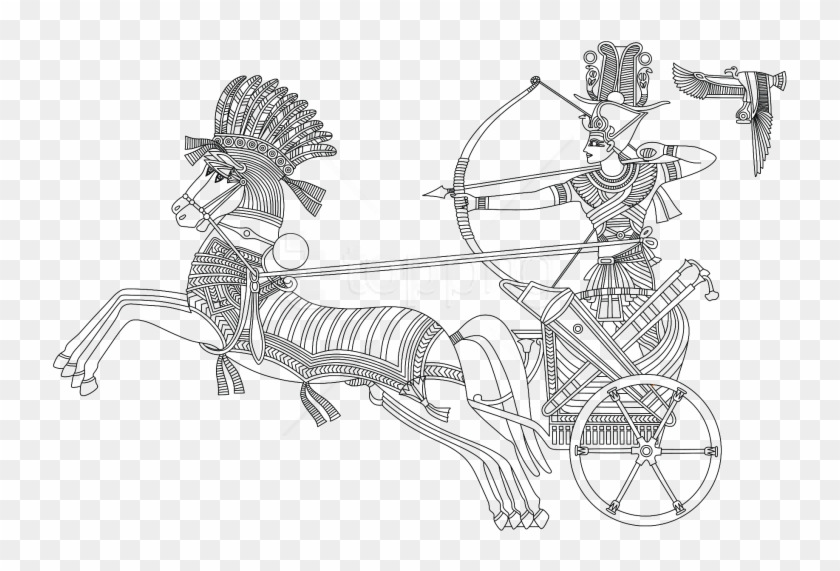 Download Pharaoh Chariot Png Images Background - Пескоструйные Рисунки Clipart