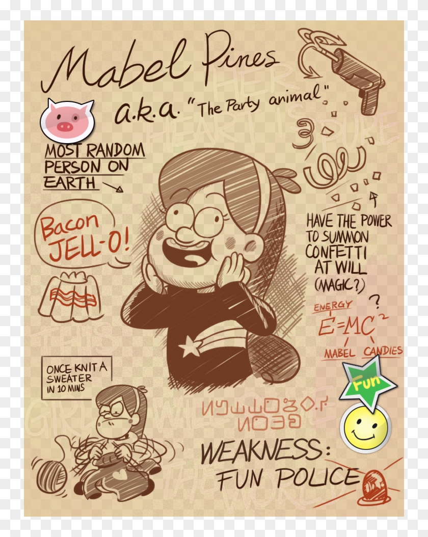 Little Did They Know - Gravity Falls Journal 3 Mabel Clipart - Large Size  Png Image - PikPng