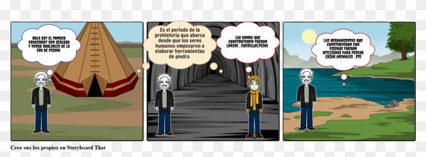 Historieta Edad Piedra - Cartoon Clipart #5198321