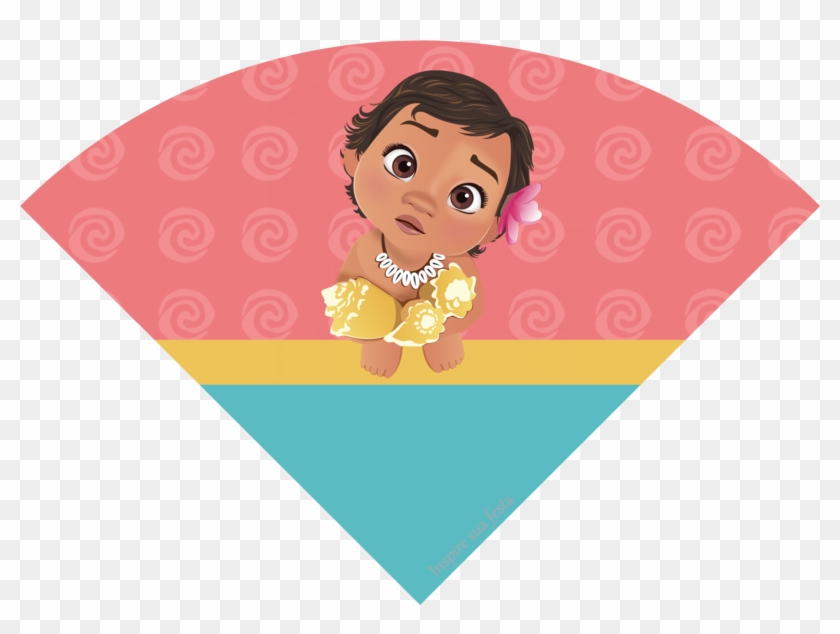 Personalizados Gratuitos Inspire Sua Festa ® - Cone Moana Baby Molde Clipart #5198492