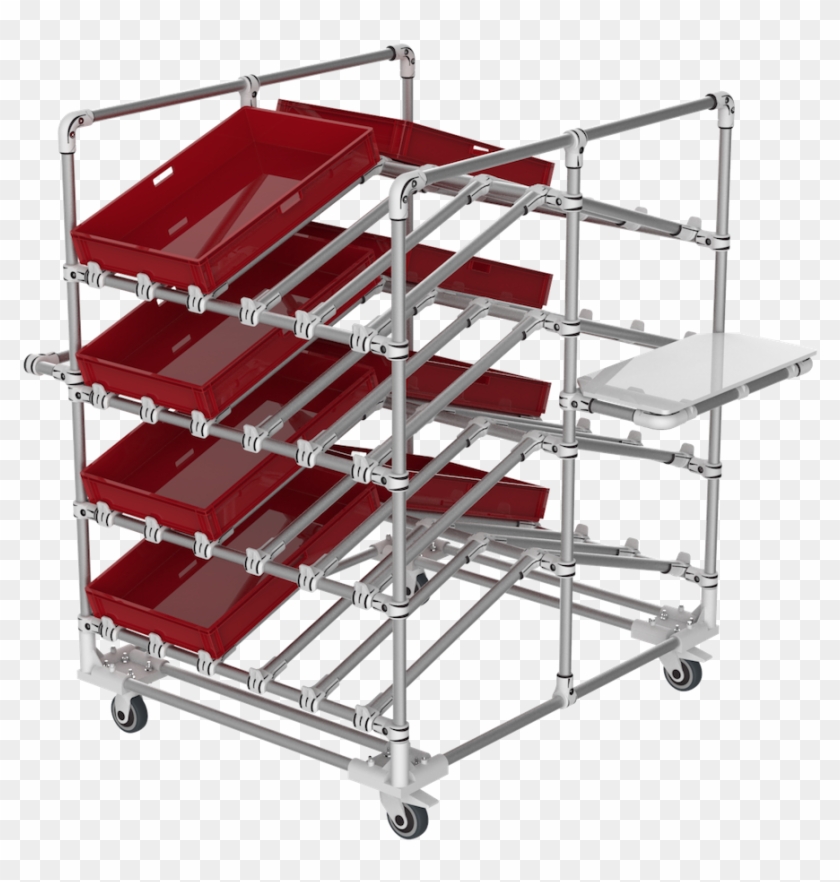 Chariot De Stockage Double - Shelf Clipart #5199024