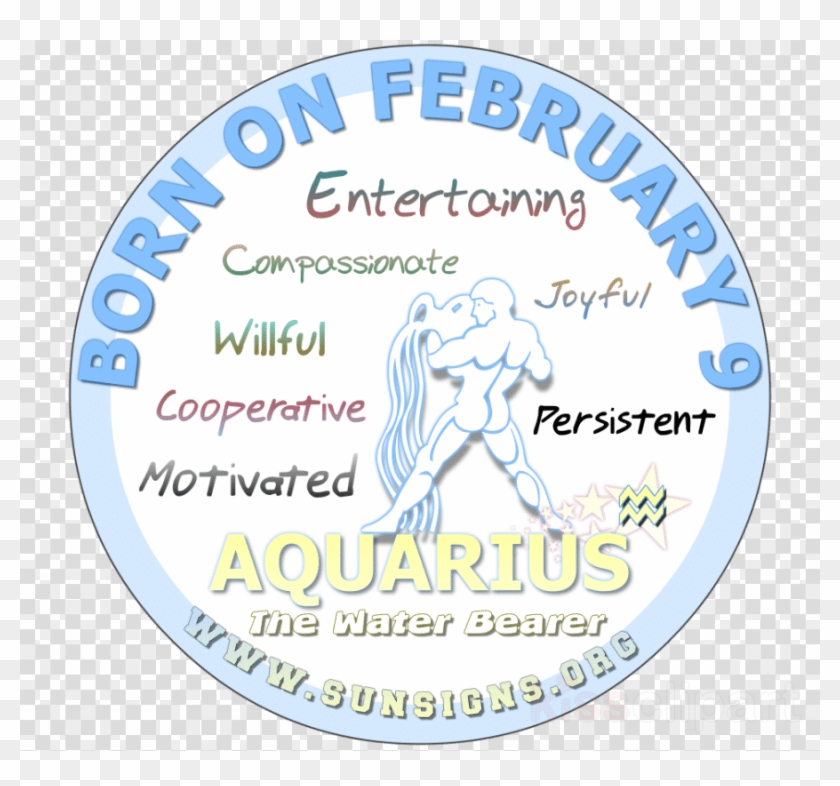 January 14 Birthday Personality Clipart Aquarius Astrological - Label - Png Download