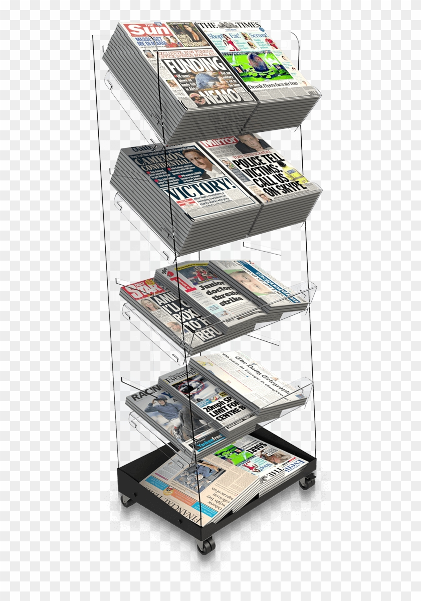 10 13 Facings Flexi News Tall Twin Tower - Shelf Clipart