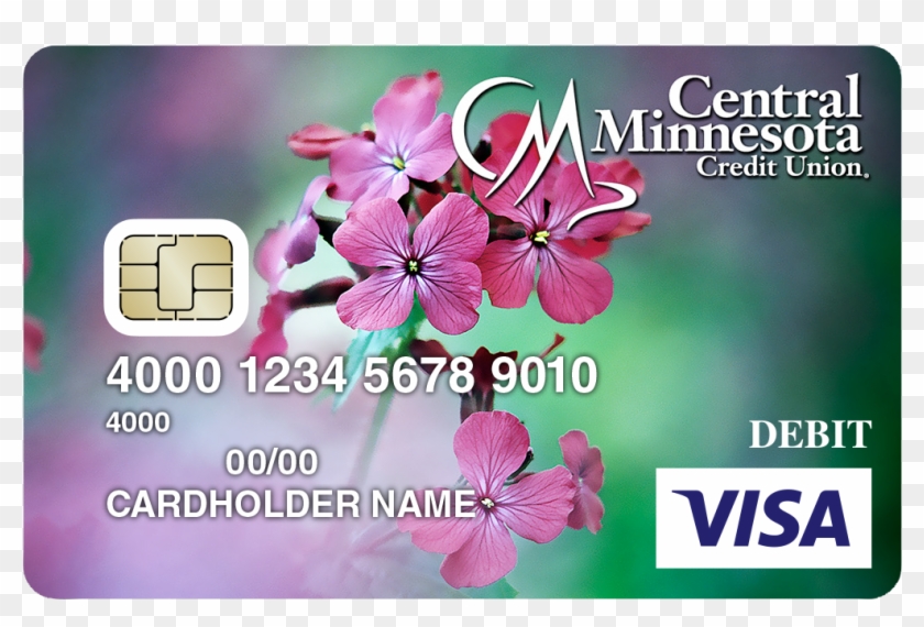 Pink Flowers - Perfect Money Visa Card Clipart