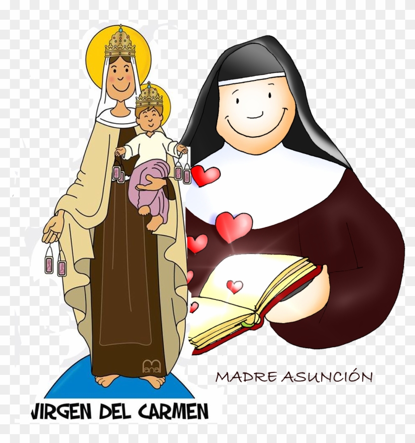Virgen Del Carmen Png - Virgen Del Carmen Dibujo Caricatura Clipart #5199624