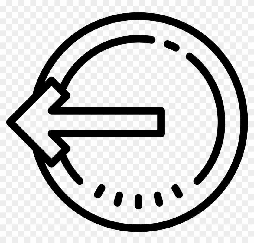 Logout Rounded Left Icon - Back Button Red Png Clipart