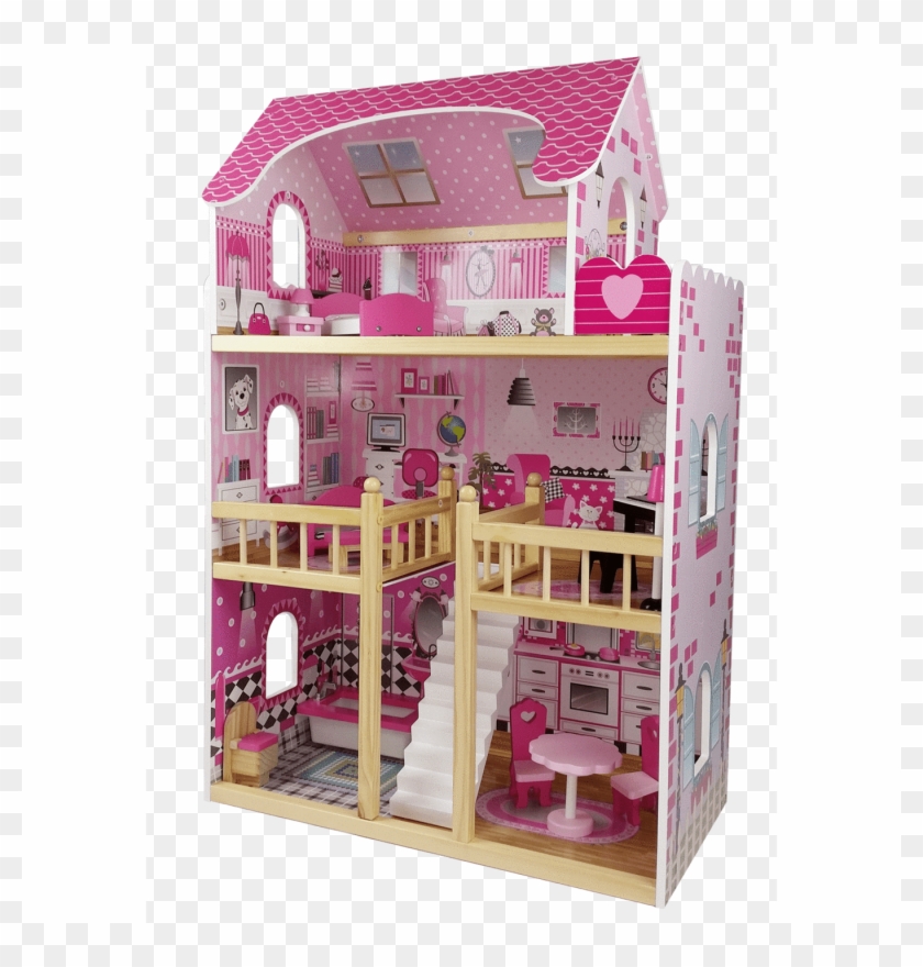 Dollhouse Png - Large Wooden Dolls House Clipart #5199664