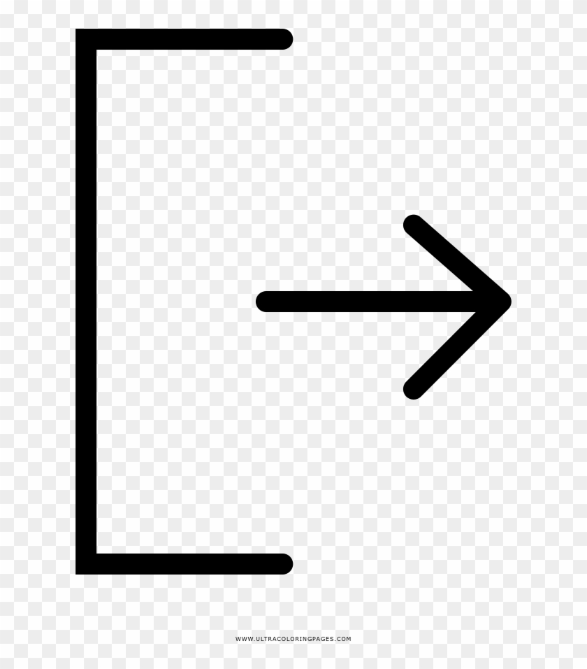 Logout Coloring Page Clipart