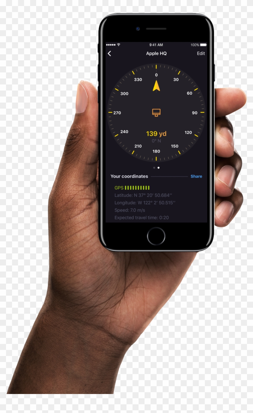 “anchor Pointer Is A Great App For Finding Your Car - Iphone 7 Mockups Clipart