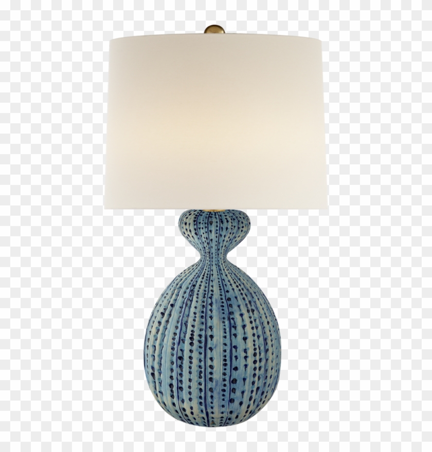 Gannet Table Lamp In Pebbled Aquamarine With Lin - Visual Comfort Clipart #5199954
