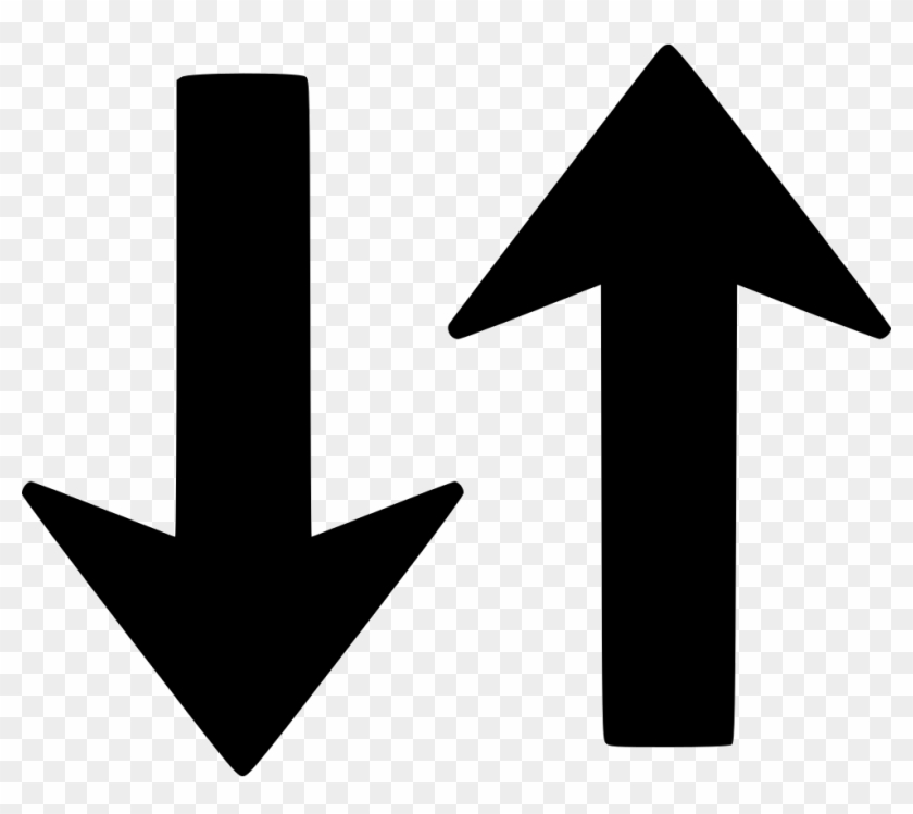 Swap Clipart Up And Down Arrow - Arrow Pointing Up And Down - Png Download