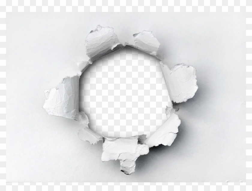 Paper, Drilled Down, Text Box, Copy Space, Torn, Rip - Paper Clipart