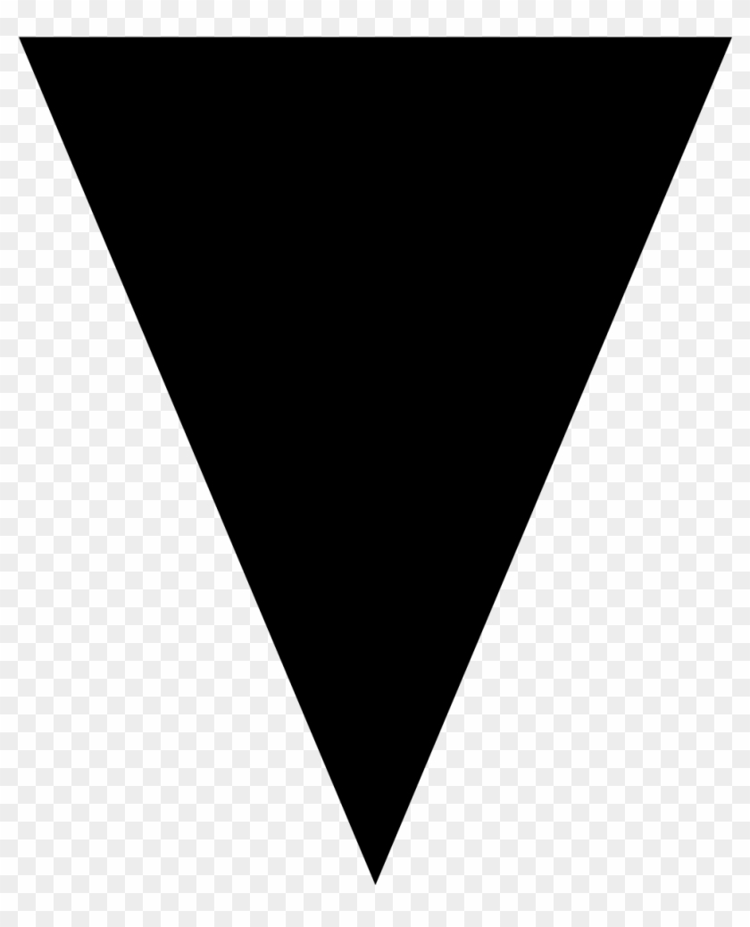 Down-arrow - Black Triangle Clipart