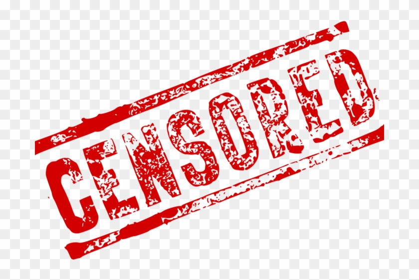 Coucoups Are Peace, Censorship Is Trust Intolerance - Censorship Transparent Clipart #520261