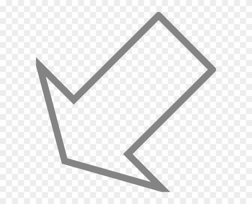 How To Set Use Down Arrow Left Icon Png Clipart #520344