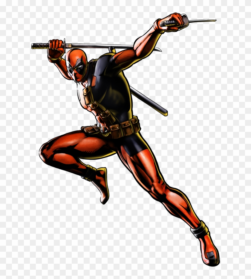 Deadpool Clipart Comic Book Character - Deadpool Ultimate Marvel Vs Capcom 3 - Png Download