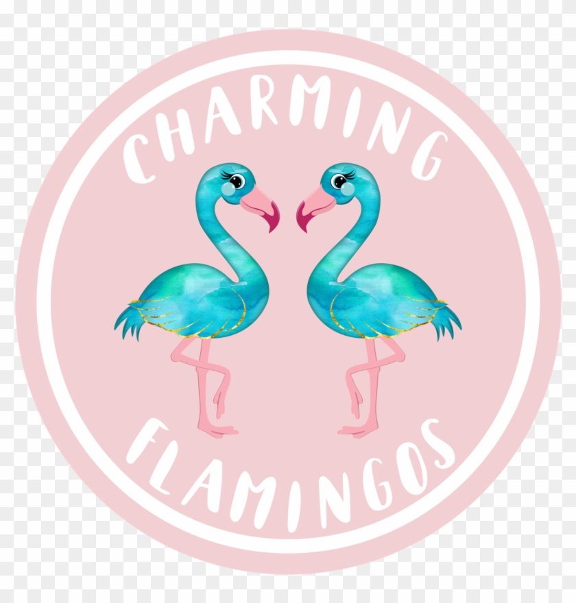 Charming Flamingos Final Logo Clipart