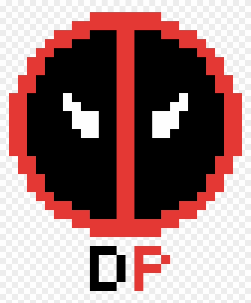 Deadpool Logo - Deadpool Logo Pixel Art Clipart