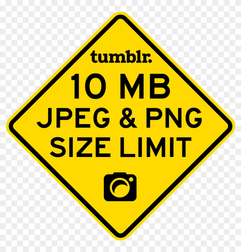 Tumblr's Jpg And Png Size Limit - Caution Children At Play Sign Clipart