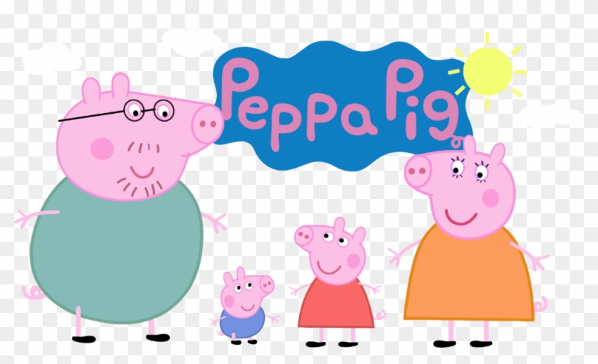 Peppa Pig Family - Peppa Pig Logo Transparent Clipart