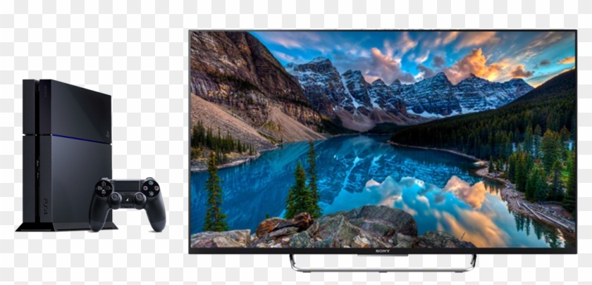 Sony Tv And Ps4 - Sony Kdl 50w800c Clipart