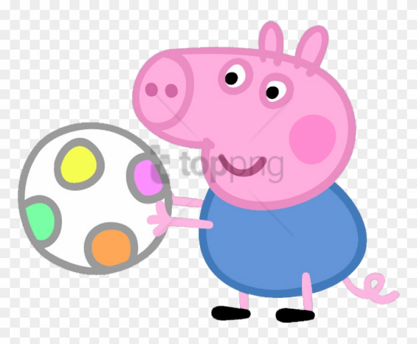 Peppa Pig Clipart Png - George Pig Pelota Transparent Png #521840