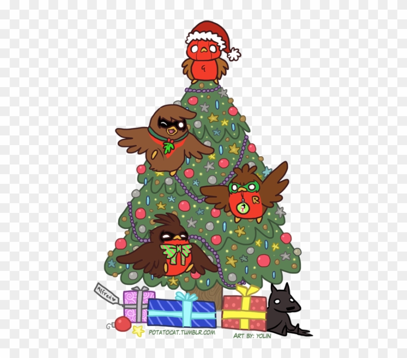Batfamily The Birdbros Are Using Teamwork To - Christmas Art Clipart #522189